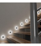 Oświetlenie stopni schodowych - Eko-Light QUADRO BLACK Barwa Ciepła 3000K EKS6906 - product 4