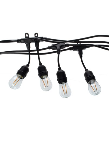 Eko-Light GIRLANDA 15 METRÓW Z ŻARÓWKĄ FILAMENTOWĄ 15x1,5W EKO7064