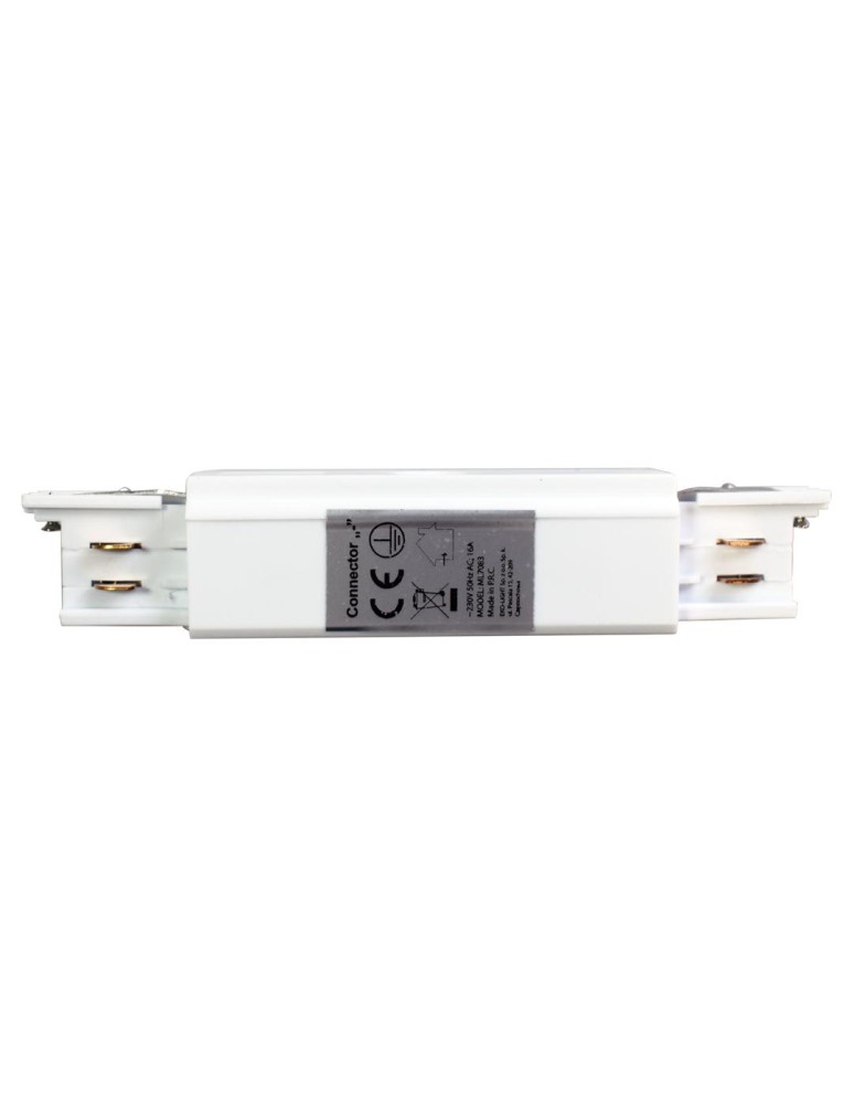 Akcesoria do szynoprzewodów 3 fazowych - Eko-Light Łącznik Lampy Track Light Biały 3-obwodowy Typ: Prosty ML7083 - product kolory-swiatla.pl 3