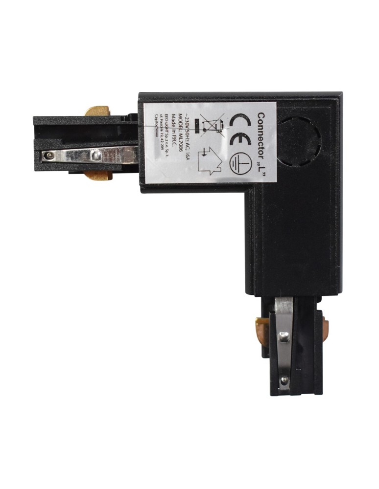 Eko-Light Łącznik Lampy Track Light Czarny 3-obwodowy Typ: LD ML7086