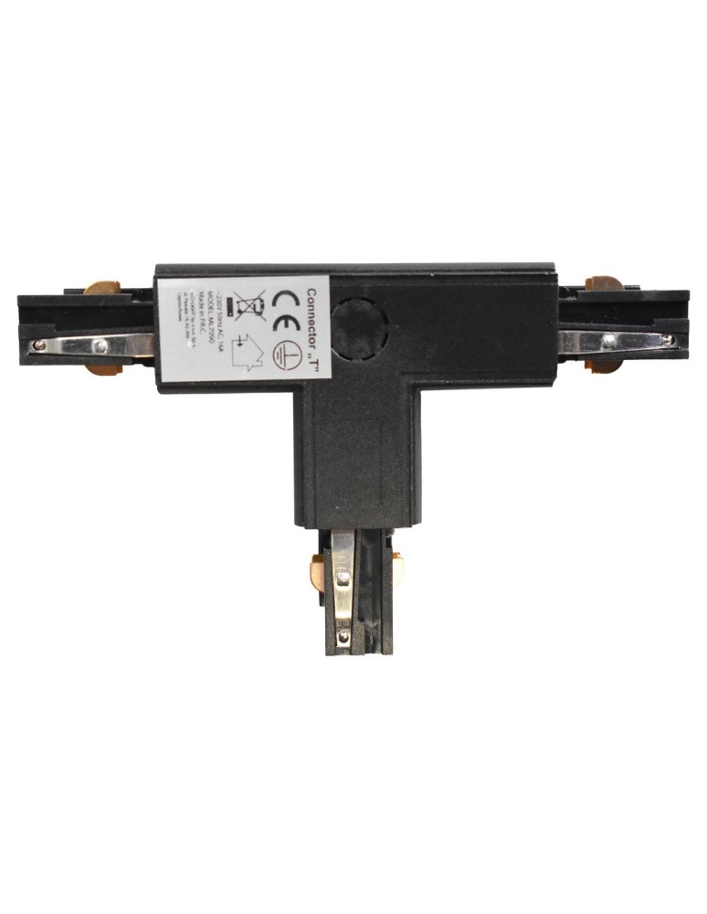 Akcesoria do szynoprzewodów 3 fazowych - Eko-Light Łącznik Lampy Track Light Czarny 3-obwodowy Typ: T DL ML7090 - product kolory-swiatla.pl 3