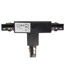 Akcesoria do szynoprzewodów 3 fazowych - Eko-Light Łącznik Lampy Track Light Czarny 3-obwodowy Typ: T DR ML7092 - product 1