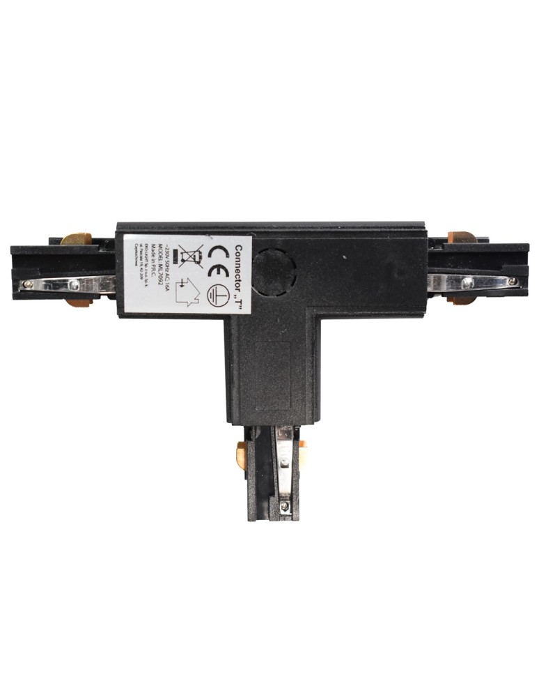 Eko-Light Łącznik Lampy Track Light Czarny 3-obwodowy Typ: T DR ML7092