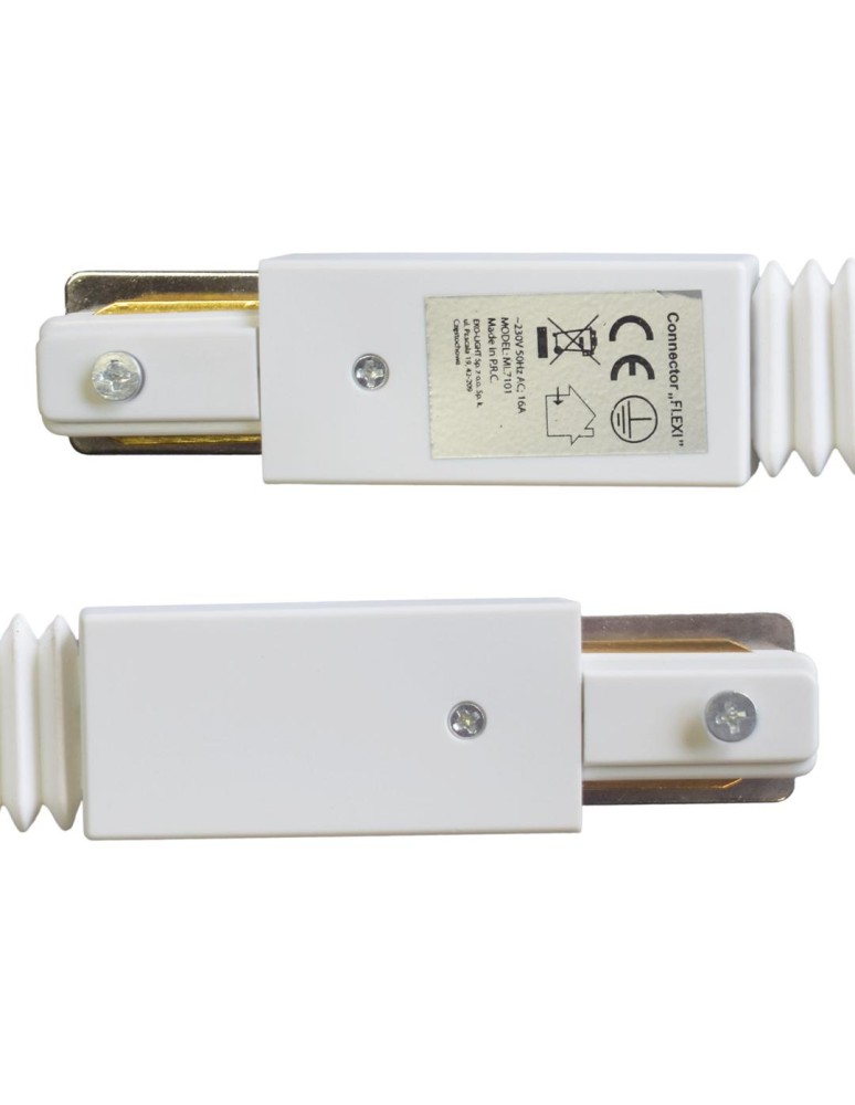 Akcesoria do szynoprzewodów 1 fazowych - Eko-Light Łącznik Lampy Track Light White Typ: Flexi ML7101 - product kolory-swiatla.pl 2