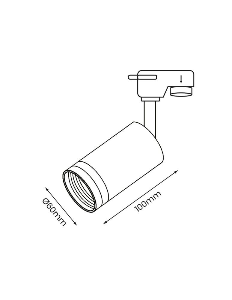 Eko-Light Track Spot Pipe Ring Czarny 1xGU10 ML7669 Eko-Light Track Spot Pipe Ring Czarny 1xGU10 ML7669