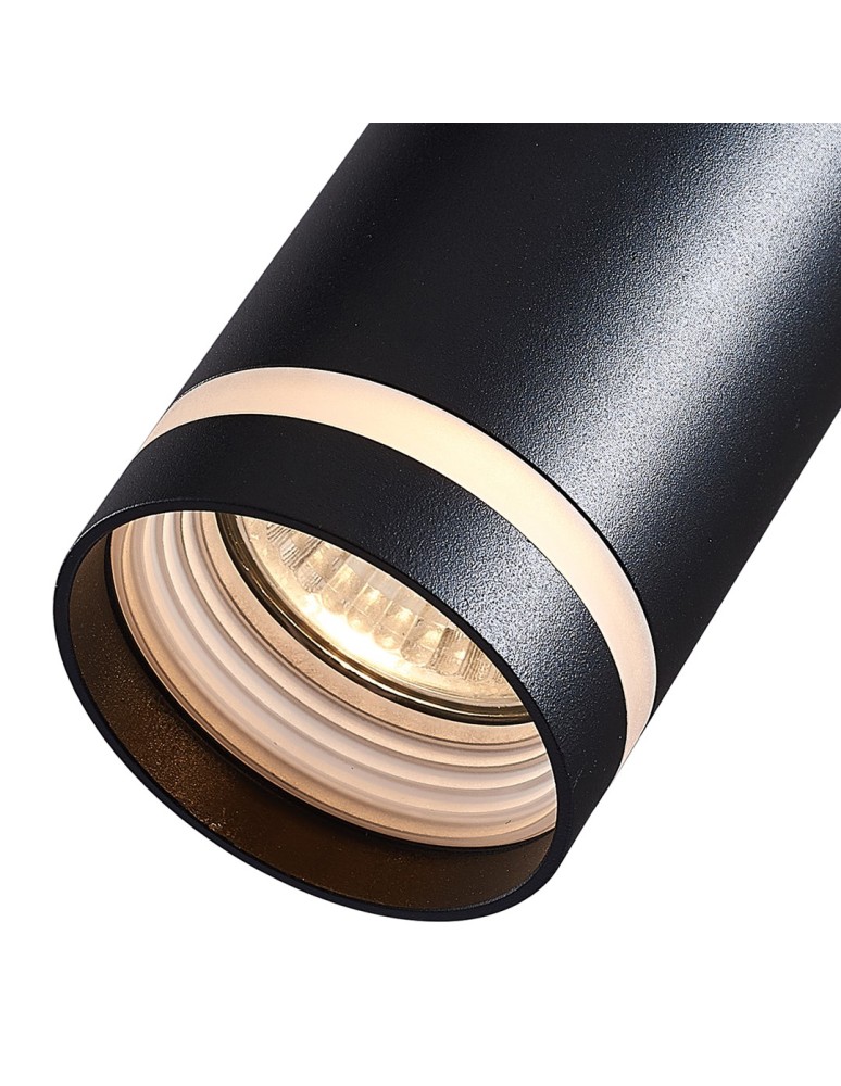 Eko-Light Pipe Ring Track Pendant Light Black 1xGU10 ML7673 Eko-Light Pipe Ring Track Pendant Light Black 1xGU10 ML7673