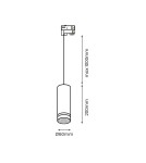 Eko-Light Oprawa Pipe Ring Track Zwis Biały 1xGU10 3-obwodowy ML7674 Eko-Light Oprawa Pipe Ring Track Zwis Biały 1xGU10 3-obwodowy ML7674