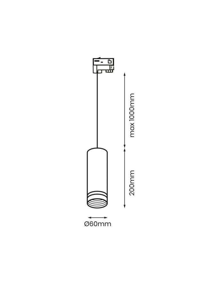 Eko-Light Oprawa Pipe Ring Track Zwis Biały 1xGU10 3-obwodowy ML7674 Eko-Light Oprawa Pipe Ring Track Zwis Biały 1xGU10 3-obwodowy ML7674