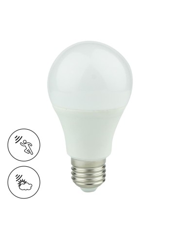 Eko-Light Żarówka LED 9W A60 E27 3000K Zmierzchowo-Ruchowa EK8046