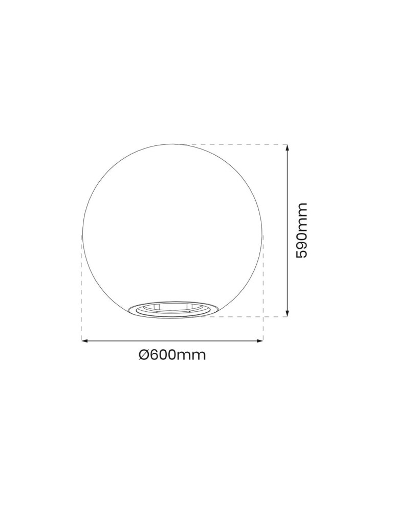 Eko-Light Kula Ogrodowa Globo Fi600 1xE27 EKO0459 Eko-Light Kula Ogrodowa Globo Fi600 1xE27 EKO0459