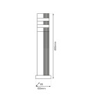Lampy ogrodowe stojące - Eko-Light Lampa Ogrodowa Stojąca Vini 1xGU10 IP54 EKO0735 - product 4