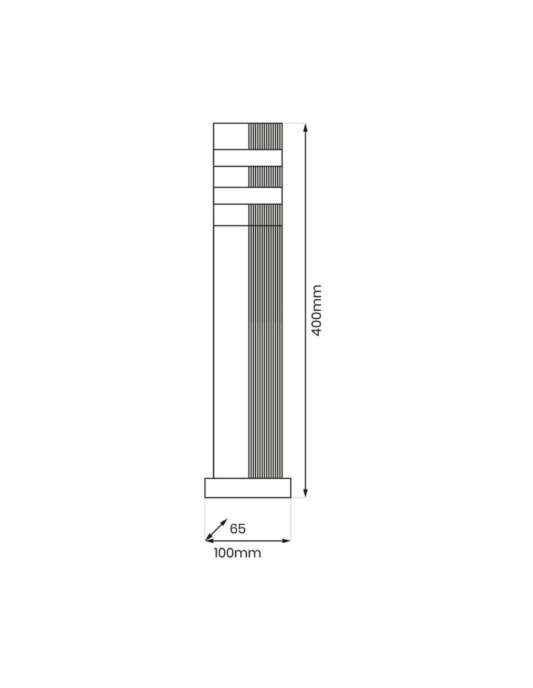 Eko-Light Lampa Ogrodowa Stojąca Vini 1xGU10 IP54 EKO0735