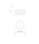 Lampy podtynkowe - oczka - Azzardo ESTER SQUARE 2 1xGU10 Czarny Wpuszczana AZ4414 - produkt 3