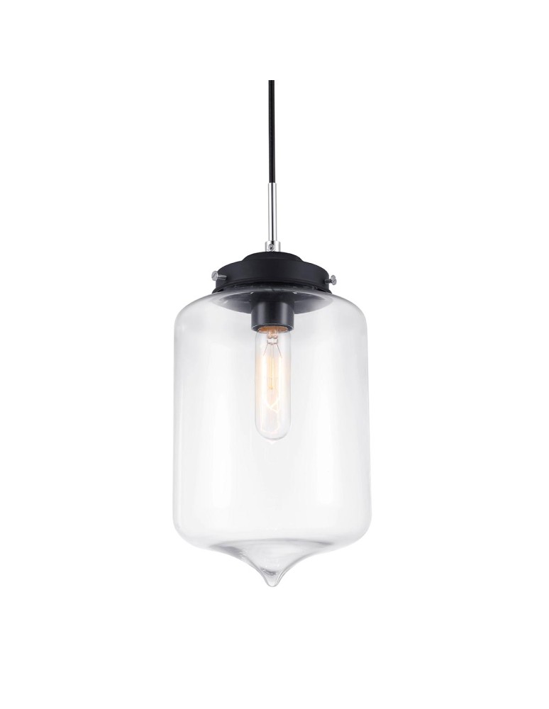 Lampy wiszące - ITALUX Tube Wisząca przezroczysta 1xE27 MDM2095/1 B - produkt kolory-swiatla.pl 1