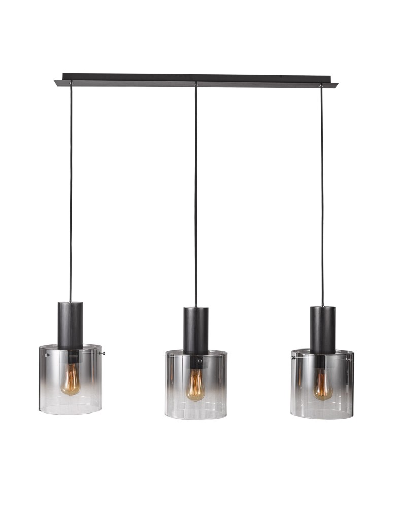 Lampy wiszące potrójne - ITALUX Javier Wisząca Czarny 3xE27 MD17076-3B BK - produkt kolory-swiatla.pl 1