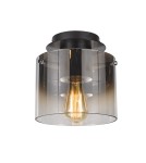 Lampy sufitowe - ITALUX Javier Plafon Czarny 1xE27 MX17076-1A BK - product 1