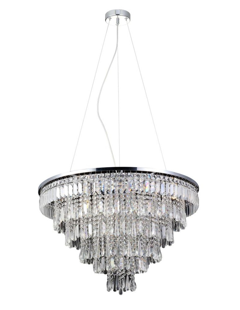 Lampy wiszące glamour - Azzardo KALABRIA XL PENDANT 12xG9 2w1 Sufitowa lub Wisząca Przeźroczysty AZ2926 - produkt kolory-swiatla.pl 1