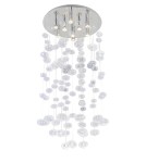 Lampy sufitowe glamour - Azzardo LUVIA XL CLEAR 9xGU10 Sufitowa/Wisząca Przeźroczysty AZ2573 - product 1