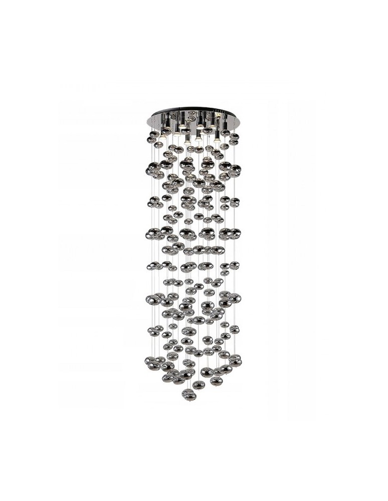 Lampy sufitowe glamour - Azzardo LUVIA XL CHROME 9xGU10 Sufitowa/Wisząca Chrom AZ2574 - produkt kolory-swiatla.pl 1