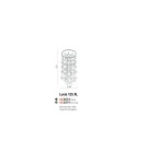 Lampy sufitowe glamour - Azzardo LUVIA XL CHROME 9xGU10 Sufitowa/Wisząca Chrom AZ2574 - product 2