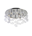 Lampy sufitowe glamour - Azzardo LUVIA 80 CLEAR 10xGU10 Sufitowa/Wisząca Przeźroczysty AZ2571 - product 1