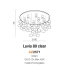 Lampy sufitowe glamour - Azzardo LUVIA 80 CLEAR 10xGU10 Sufitowa/Wisząca Przeźroczysty AZ2571 - product 3