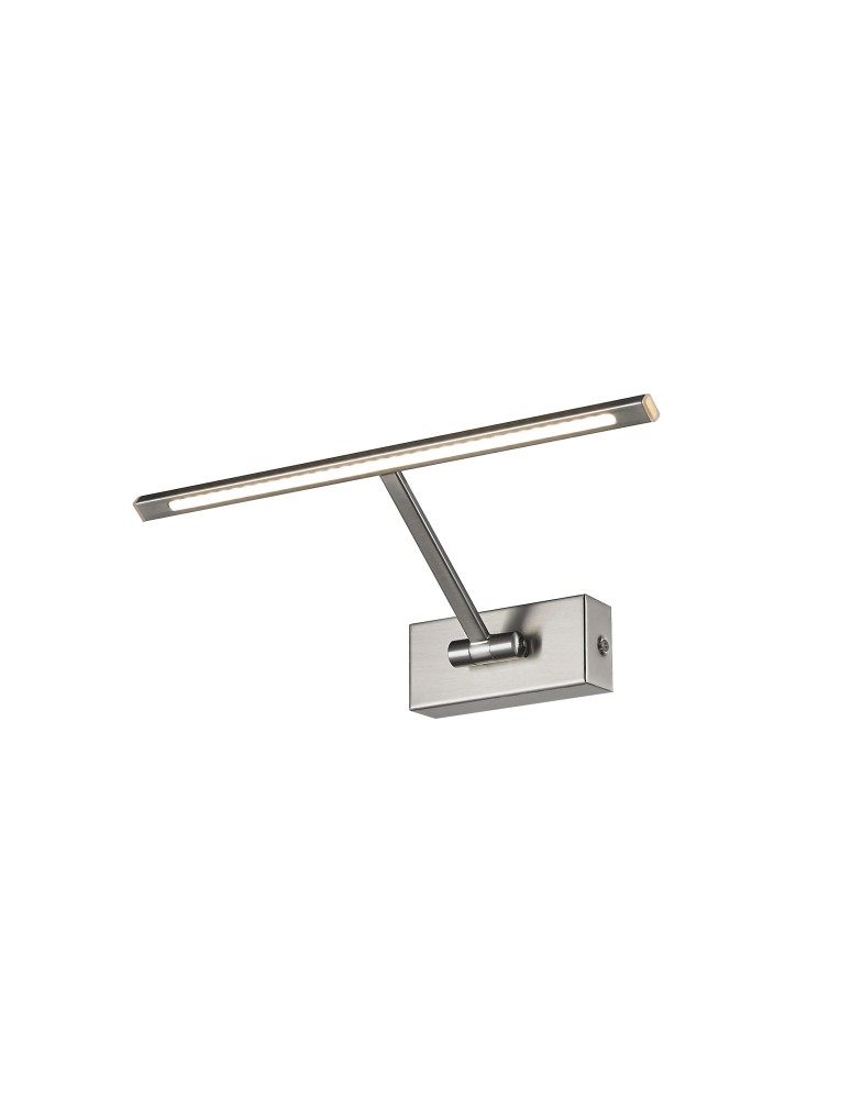 Kinkiety nad obraz - Azzardo MONALISA 34 SATIN NICKEL 1xLED Ścienna Nikiel Satynowy AZ2642 - produkt kolory-swiatla.pl 1
