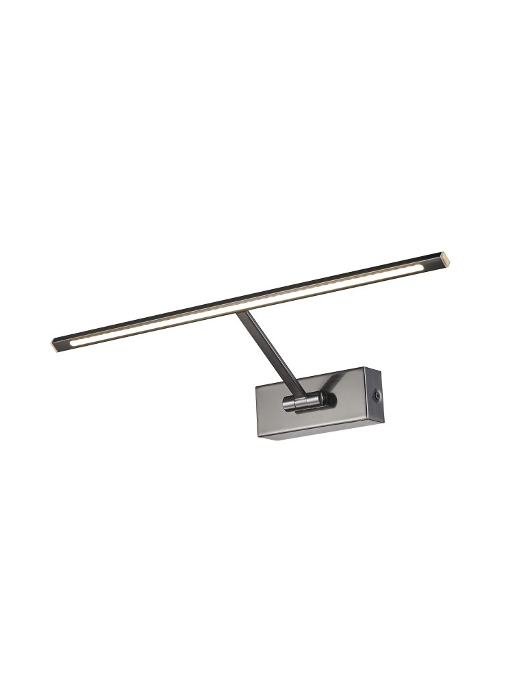 Kinkiety nad obraz - Azzardo MONALISA 46 BLACK CHROME 1xLED Ścienna Antyczny AZ2647 - produkt kolory-swiatla.pl 1
