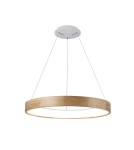 Lampy wiszące LED - Azzardo SILVAM 65 PENDANT 1xLED Wisząca Drewno/Biały AZ2699 - product 1
