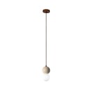 Lampy wiszące pojedyncze - YASKR Lampa Wisząca Bilo I 1xG9 biały PL0135   - product 1