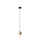 Lampy wiszące pojedyncze - YASKR Lampa Wisząca Bilo I 1xG9 biały PL0135   - product 5