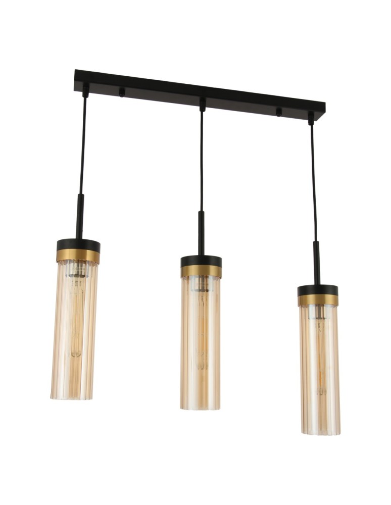 YASKR Lampa Wisząca Malika 3xE27 czarny PL0140-3 YASKR Lampa Wisząca Malika 3xE27 czarny PL0140-3