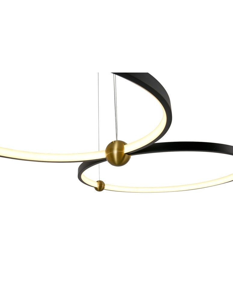 YASKR Lampa Wisząca Kido M LED czarny PL0139 YASKR Lampa Wisząca Kido M LED czarny PL0139