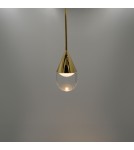 YASKR Lampa Wisząca Nata 1xLED złota PL0104-GD   YASKR Lampa Wisząca Nata 1xLED złota PL0104-GD