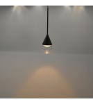 YASKR Lampa Wisząca Nata 1xLED czarna PL0104-BK   YASKR Lampa Wisząca Nata 1xLED czarna PL0104-BK