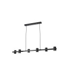 YASKR Lampa Wisząca Noe Long 6xGU10 czarna PL0111-BK   YASKR Lampa Wisząca Noe Long 6xGU10 czarna PL0111-BK