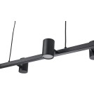 YASKR Lampa Wisząca Noe Long 6xGU10 czarna PL0111-BK   YASKR Lampa Wisząca Noe Long 6xGU10 czarna PL0111-BK