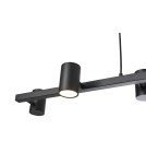 YASKR Lampa Wisząca Noe Long 6xGU10 czarna PL0111-BK   YASKR Lampa Wisząca Noe Long 6xGU10 czarna PL0111-BK