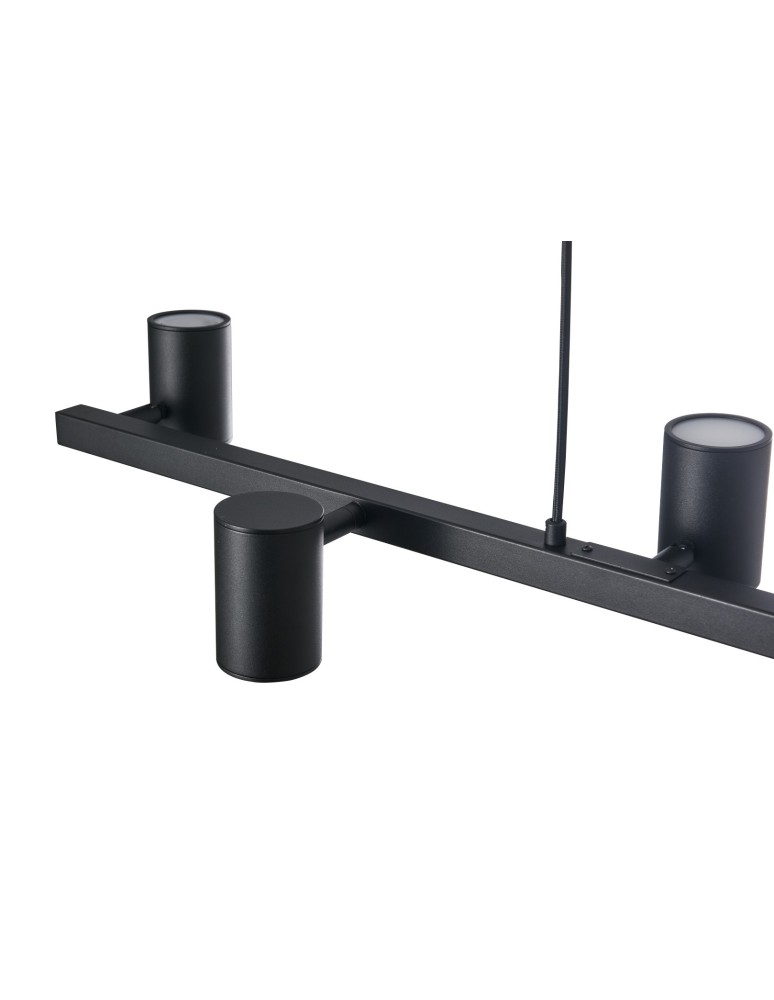 YASKR Lampa Wisząca Noe Long 6xGU10 czarna PL0111-BK   YASKR Lampa Wisząca Noe Long 6xGU10 czarna PL0111-BK