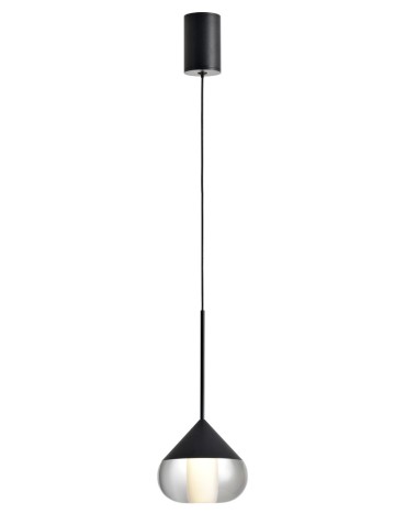 YASKR Lampa Wisząca Suza 1xLED czarna PL0103-BK