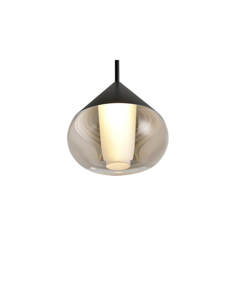 YASKR Lampa Wisząca Suza 1xLED czarna PL0103-BK YASKR Lampa Wisząca Suza 1xLED czarna PL0103-BK