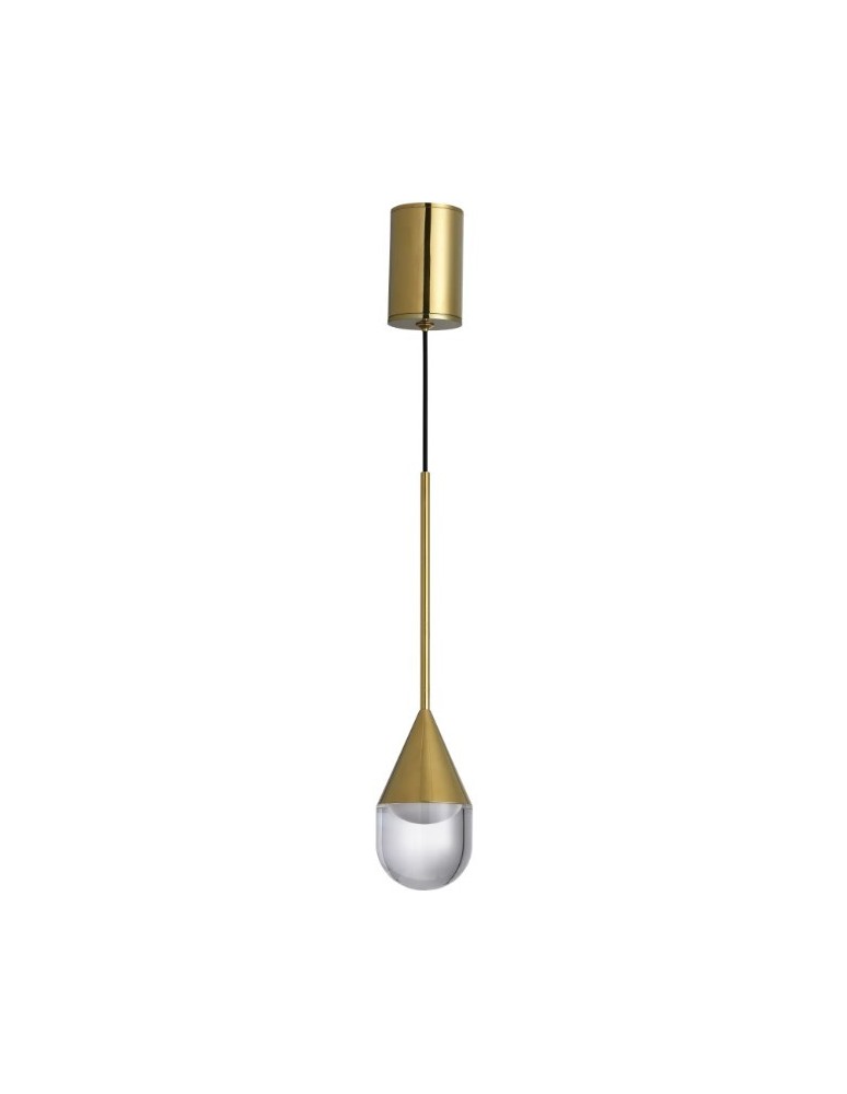 YASKR Lampa Wisząca Nata 1xLED złota PL0104-GD   YASKR Lampa Wisząca Nata 1xLED złota PL0104-GD