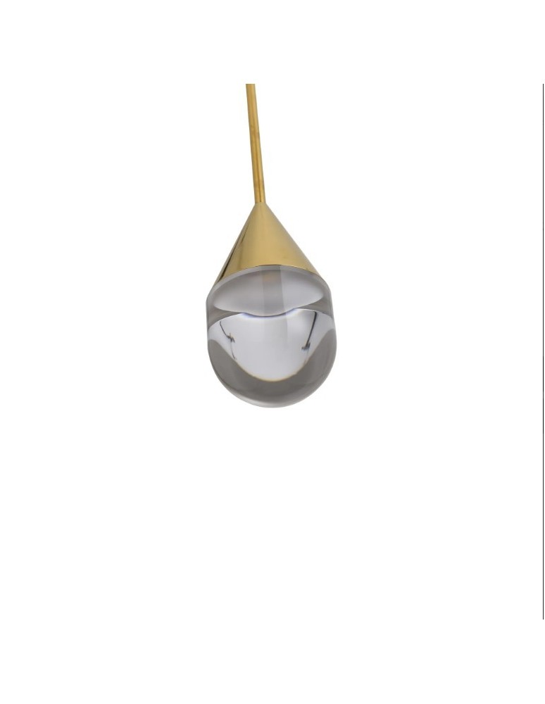 YASKR Lampa Wisząca Nata 1xLED złota PL0104-GD   YASKR Lampa Wisząca Nata 1xLED złota PL0104-GD