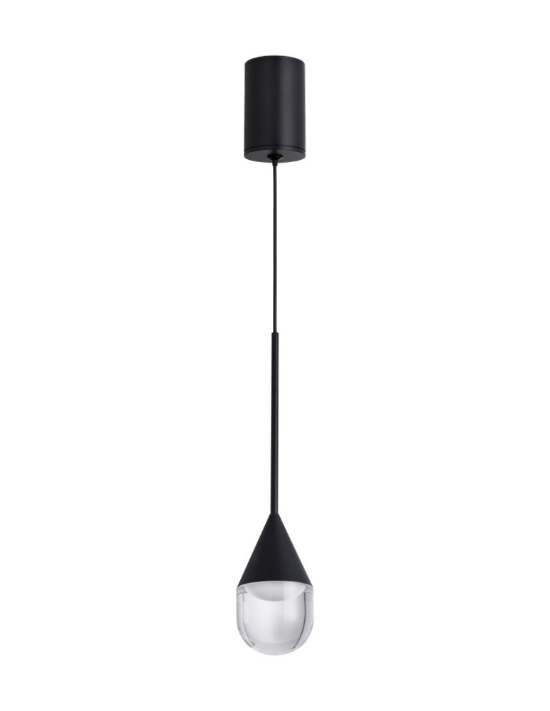 YASKR Lampa Wisząca Nata 1xLED czarna PL0104-BK   YASKR Lampa Wisząca Nata 1xLED czarna PL0104-BK
