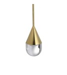 YASKR Lampa Wisząca Nata 1xLED złota PL0104-GD   YASKR Lampa Wisząca Nata 1xLED złota PL0104-GD