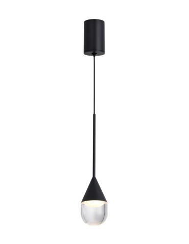 YASKR Lampa Wisząca Nata 1xLED czarna PL0104-BK
