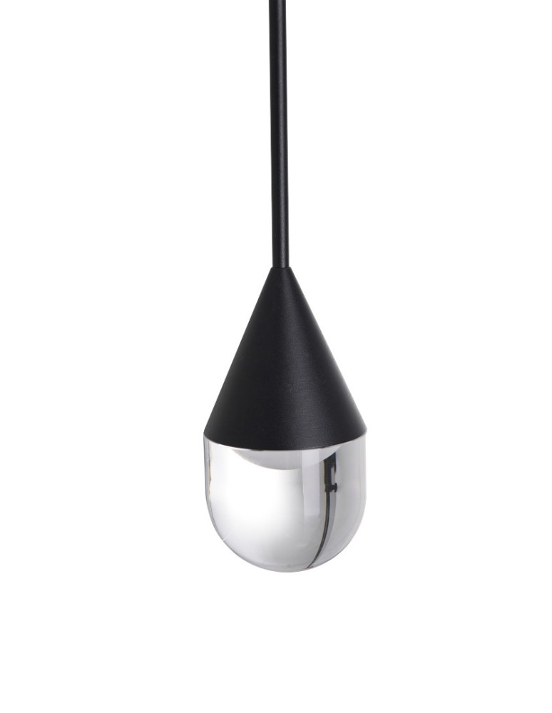 YASKR Lampa Wisząca Nata 1xLED czarna PL0104-BK   YASKR Lampa Wisząca Nata 1xLED czarna PL0104-BK