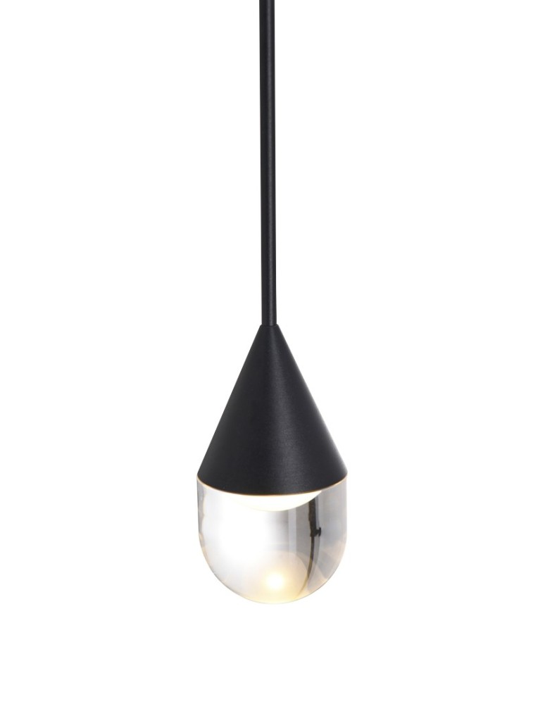 YASKR Lampa Wisząca Nata 1xLED czarna PL0104-BK   YASKR Lampa Wisząca Nata 1xLED czarna PL0104-BK