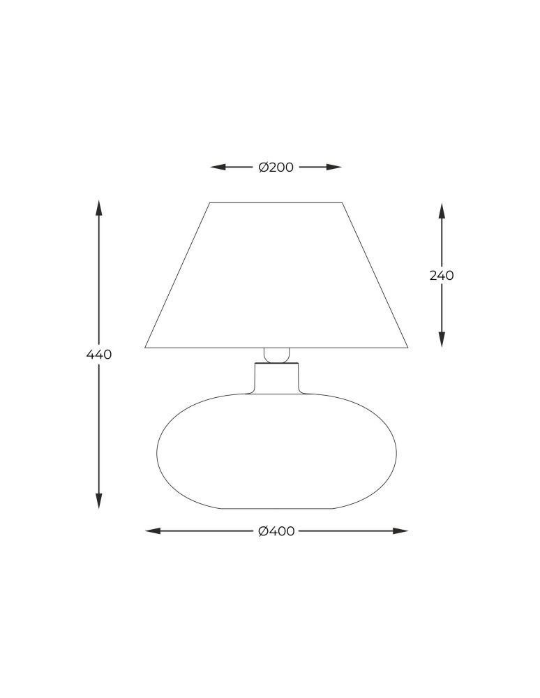 Lampy stołowe z abażurem - Zuma Line stołowa ADANA transparentna podstawa czarny abażur 1xE27 5519BK - produkt kolory-swiatla.pl 4