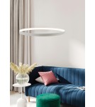 Lampy wiszące okręgi - Zuma Line Wisząca Circle LED 50W 3000K śr 78cm dł. linek 250cm LA0716/1 - WH - product 5